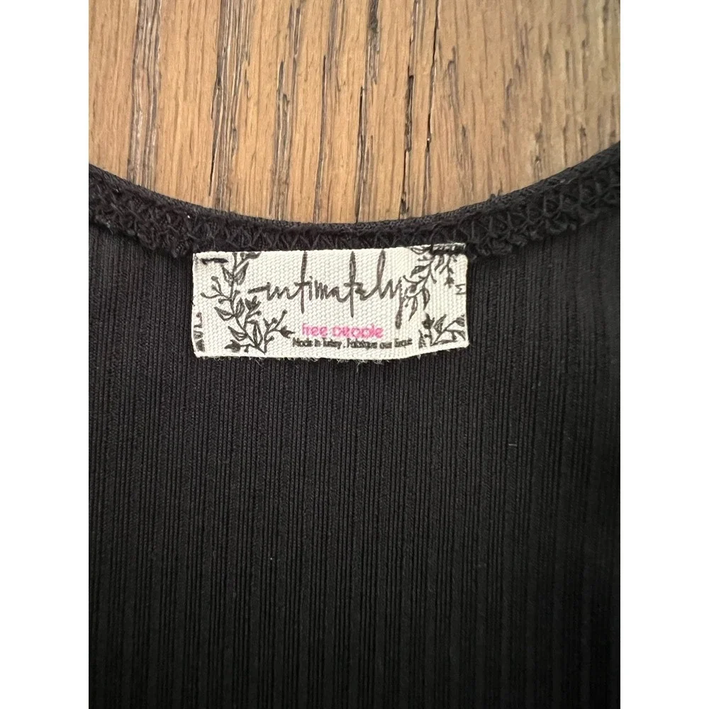 Free People‎ Deep V Lace Bodysuit Size M